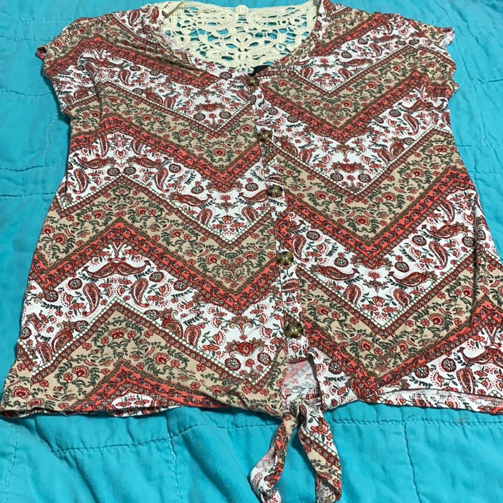 Floral printed shirt